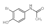 N-(3-bromo-4-hydroxy-phenyl)acetamide结构式