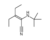 2-(tert-butylamino)-3-ethylpent-2-enenitrile Structure