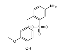 5-amino-2-[(4-hydroxy-3-methoxyphenyl)methyl]benzenesulfonic acid结构式