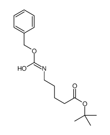 N-5-CARBOBENZOXY-5-AMINOPENTANOIC ACID T-BUTYL ESTER结构式
