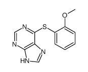6-(2-methoxyphenyl)sulfanyl-7H-purine Structure