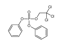 diphenyl 2,2,2-trichloroethyl phosphate Structure