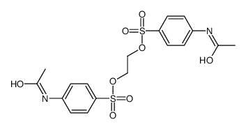2-(4-acetamidophenyl)sulfonyloxyethyl 4-acetamidobenzenesulfonate结构式