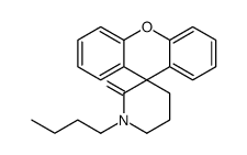 1-butylspiro[piperidine-3,9'-xanthene]-2-one结构式