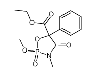 5-(ethoxycarbonyl)-2-methoxy-3-methyl-4-oxo-5-phenyl-1,3,2-oxazaphospholidine 2-oxide Structure