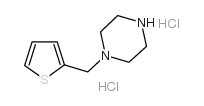 1-噻吩-2-甲基哌嗪双盐酸盐结构式