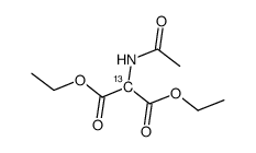 diethyl 2-acetamidopropanedioate Structure