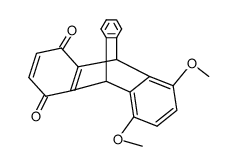9,10-dihydro-5,8-dimethoxy-9,10-o-benzenoanthracene-1,4-dione结构式