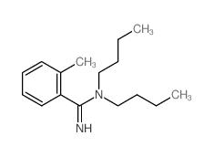 Benzenecarboximidamide,N,N-dibutyl-2-methyl-, hydrochloride (1:1) Structure