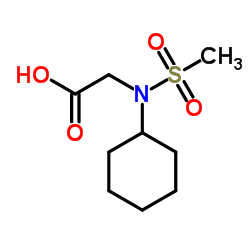 (CYCLOHEXYL-METHANESULFONYL-AMINO)-ACETIC ACID结构式