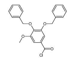 3,4-bis(benzyloxy)-5-methoxybenzoyl chloride Structure
