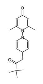 4'-(3,3-dimethyl-2-oxobutyl)-2,6-dimethyl-4H,4'H-[1,1'-bipyridin]-4-one结构式