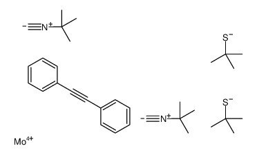 2-isocyano-2-methylpropane,2-methylpropane-2-thiolate,molybdenum(4+),2-phenylethynylbenzene结构式