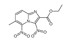 ethyl 6-methyl-3,5-dinitroimidazo[1,2-a]pyridine-2-carboxylate Structure