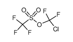 perfluorochloromethyl trifluoromethanesulfonate结构式