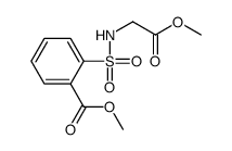 methyl 2-[(2-methoxy-2-oxoethyl)sulfamoyl]benzoate结构式