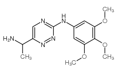 6-((1S)-1-氨基乙基)-N-(3,4,5-三甲氧基苯基)-1,2,4-三嗪-3-甲胺结构式