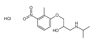 1-(2-methyl-3-nitrophenoxy)-3-(propan-2-ylamino)propan-2-ol,hydrochloride Structure