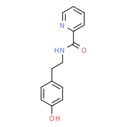 N-[2-(4-羟基苯基)乙基]吡啶-2-噁唑甲酰胺结构式