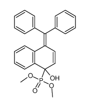 dimethyl [4-(diphenylmethylene)-1,4-dihydro-1-hydroxynaphthyl]phosphonate Structure