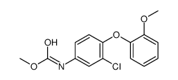 methyl N-[3-chloro-4-(2-methoxyphenoxy)phenyl]carbamate Structure