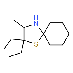 1-Thia-4-azaspiro[4.5]decane,2,2-diethyl-3-methyl-(8CI) Structure