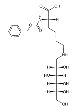 Nα-Cbz-Nε-(1-deoxy-D-glucitol-1-yl)-L-lysine结构式