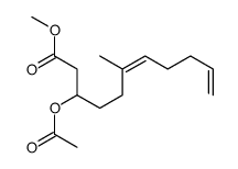 methyl 3-acetyloxy-6-methylundeca-6,10-dienoate Structure