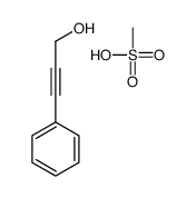 methanesulfonic acid,3-phenylprop-2-yn-1-ol结构式
