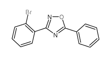 3-(2-溴苯基)-5-苯基-1,2,4-噁二唑结构式