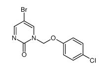 5-bromo-1-[(4-chlorophenoxy)methyl]pyrimidin-2-one结构式