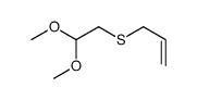 3-[(2,2-二甲氧基乙基)硫代]丙烯结构式