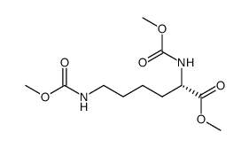 methyl (2S)-2,6-bis(methoxycarbonylamino)hexanoate结构式