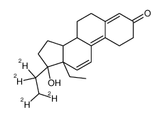(8S,13S,14S,17R)-13-ethyl-17-hydroxy-17-(1,1,2,2-tetradeuterioethyl)-1,2,6,7,8,14,15,16-octahydrocyclopenta[a]phenanthren-3-one Structure