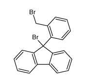 9-bromo-9-(2-bromomethyl-phenyl)-fluorene结构式