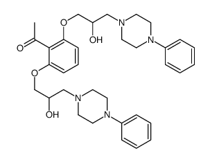 1-[2,6-bis[2-hydroxy-3-(4-phenylpiperazin-1-yl)propoxy]phenyl]ethanone Structure