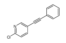 Pyridine, 2-chloro-5-(phenylethynyl)- Structure