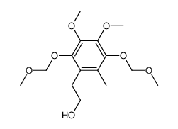 2-[3,4-dimethoxy-2,5-bis(methoxymethoxy)-6-methylphenyl]ethanol Structure