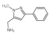 (1-甲基-3-苯基-1H-吡唑-5-基)甲胺结构式