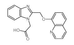 {2-[(Quinolin-8-yloxy)methyl]-1H-benzimidazol-1-yl}acetic acid结构式