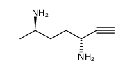 6-Heptyne-2,5-diamine, (2R,5R) Structure
