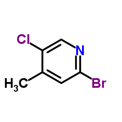 2-溴-5-氯-4-甲基吡啶结构式