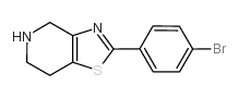2-(4-溴-苯基)-4,5,6,7-四氢-噻唑并[4,5-C]吡啶结构式