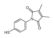 3,4-dimethyl-1-(4-sulfanylphenyl)pyrrole-2,5-dione Structure
