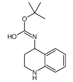 (1,2,3,4-四氢喹啉-4-基)氨基甲酸叔丁酯结构式