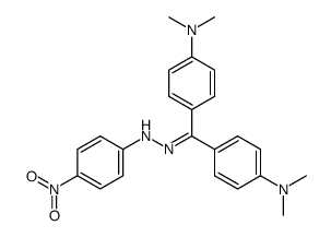 4,4'-bis-dimethylamino-benzophenone-(4-nitro-phenylhydrazone) Structure