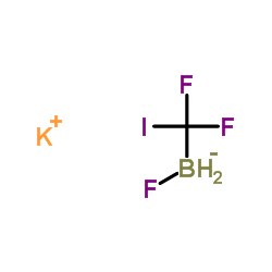 Potassium trifluoro(iodomethyl)borate(1-) structure