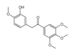 2-(3-hydroxy-4-methoxyphenyl)-1-(3,4,5-trimethoxyphenyl)ethanone Structure