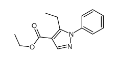 ethyl 5-ethyl-1-phenylpyrazole-4-carboxylate Structure