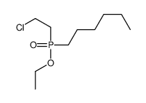 1-[2-chloroethyl(ethoxy)phosphoryl]hexane结构式